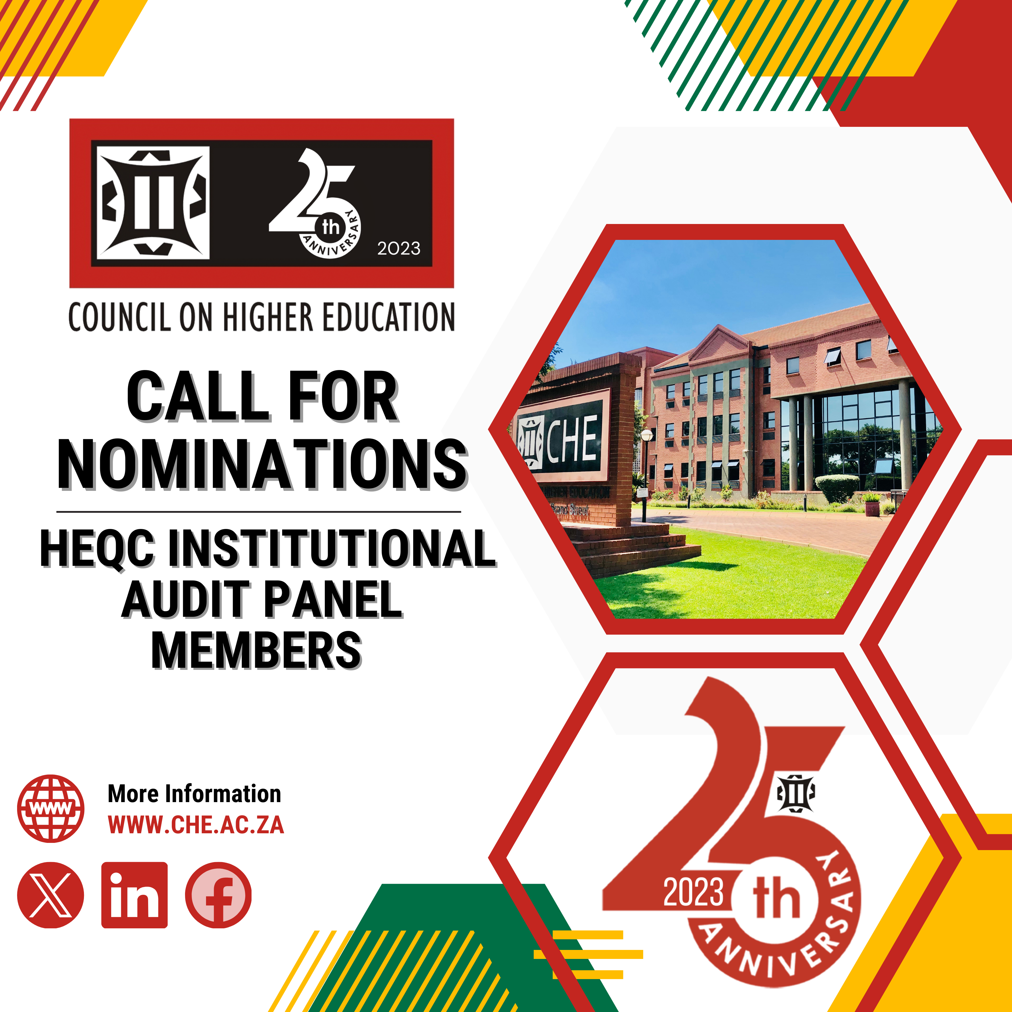 Call for Nominations: HEQC Institutional Audit Panel Members 